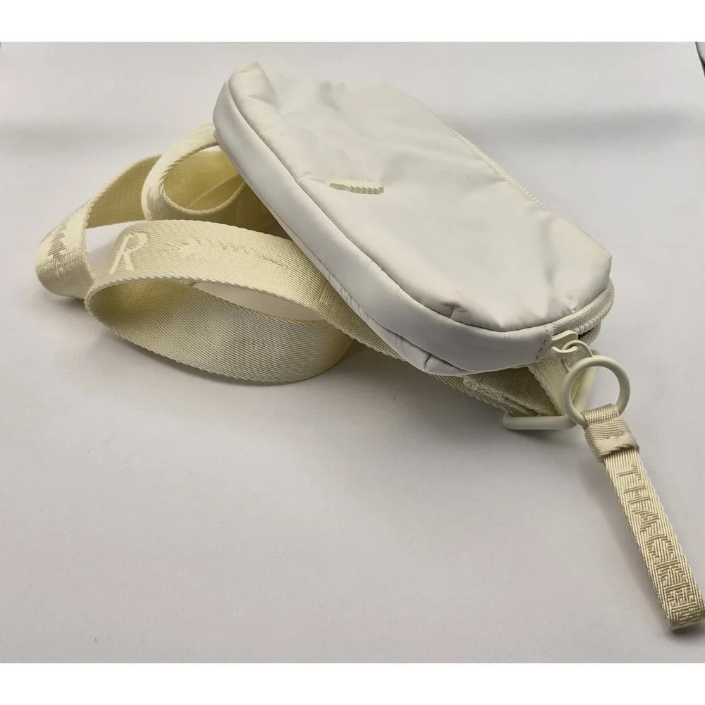 Thacker NYC Ella Phone Bag Ivory Crossbody Purse Minimalist Adjustable Strap